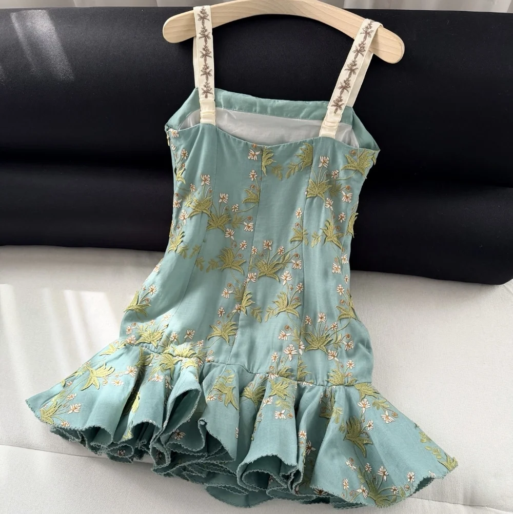AGUA BY AGUA BENDITA Tumbao Orquidea embroidered mini dress - Picture 16 of 16